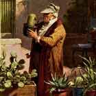 Carl Spitzweg - Cactus Friend Painting