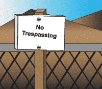 Where you can or cannot look.