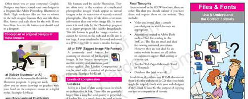 Files and Fonts Use and Understand the Correct Formats