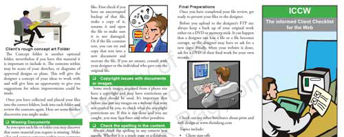 ICCW The Informed Client Checklist for the Web