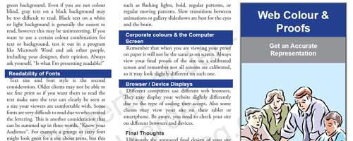 Web Colour and Proofs - Get an Accurate Representation